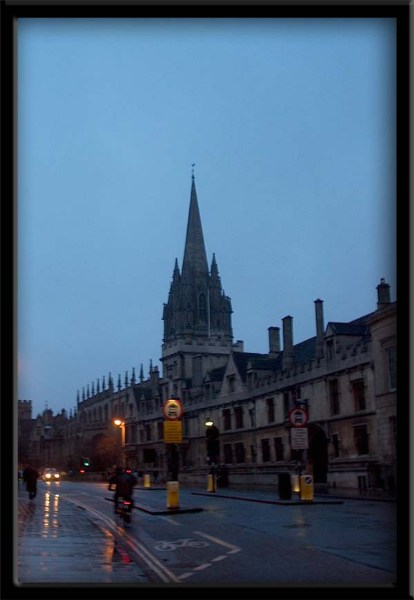    - Oxford, England High street. Oxford