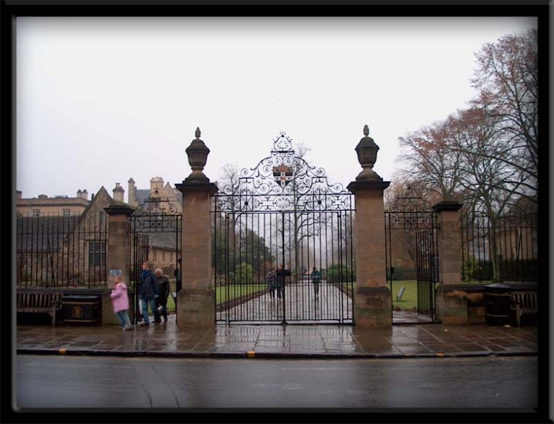    - Oxford, England Christ Church College gates. Oxford