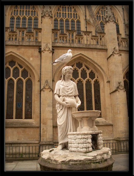    - Bath, England Statue. Bath.