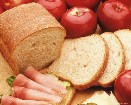    Bread and apples