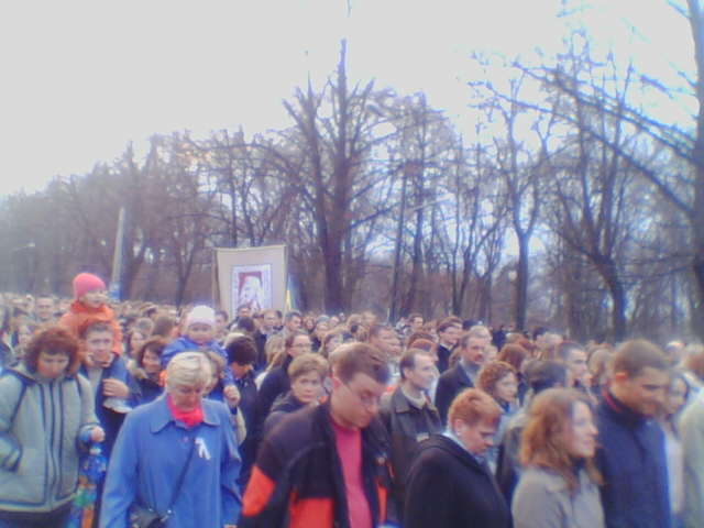   Obchody pierwszej rocznicy odejścia Jana Pawła II Wiel 2 kwietnia - Lublin