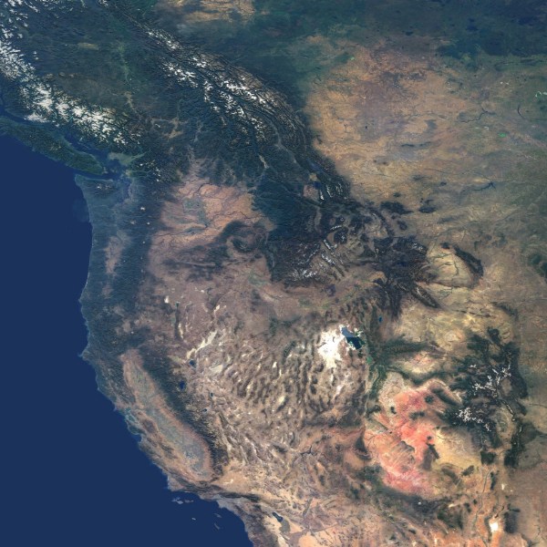   Earth from space\   Western US & Canada