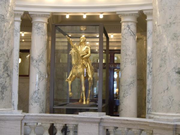   ,  - Trip to Boise Capitol Statue in the Capitol building