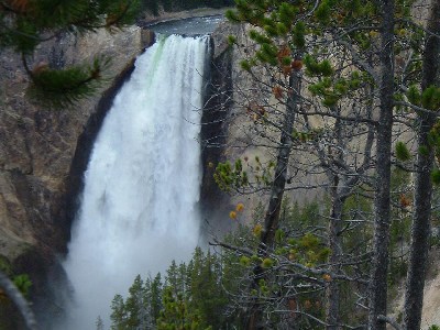   ,  - Trip to Yellowstone Mountain waterfall